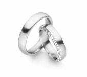 Platina trouwringen Acanto 0,225ct