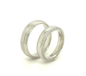 Platina trouwringen Acanto 0,165ct