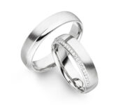 Platina trouwringen Acanto 0,225ct