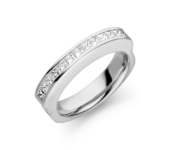 Platina ring Classico Princess