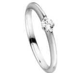Witgouden ring Liberté 0,10ct