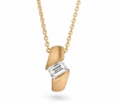 Geelgouden hanger Calla emeraude 0,40ct