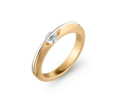 Geelgouden ring Liberté 0,20ct