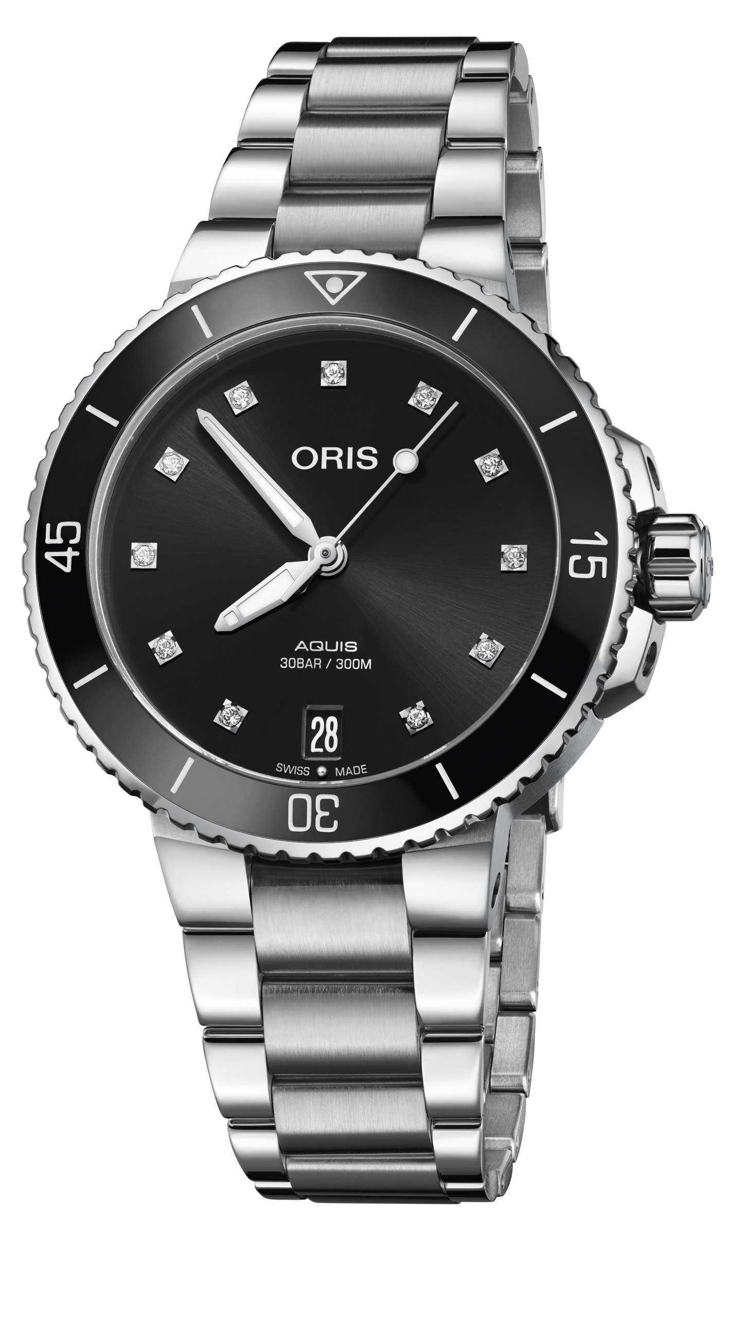 Oris Aquis date diamanten