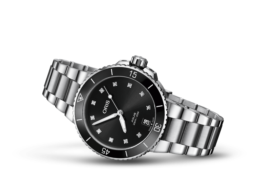 Oris Aquis date diamanten