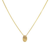 Geelgouden hanger met vingerafdruk