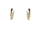 Set bicolor platina en roségouden hanger