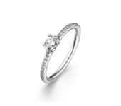 Platina Solana ring 0,11ct