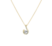 Geelgouden hanger ''De omarming''
