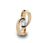 Roodgouden ring ''De omarming''