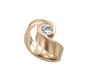 Roodgouden ring ”De omarming”