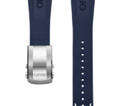 Rubberen Oris horlogeband blauw - 24 mm