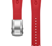 Rubberen Oris horlogeband rood - 24 mm