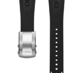Rubberen Oris horlogeband zwart - 24 mm