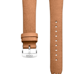 Lederen Oris horlogeband bruin - 19 mm
