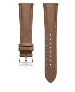 Lederen horlogeband bruin – 20 mm