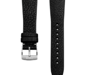 Lederen Oris horlogeband zwart - 20 mm