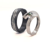Witgouden ring met toermalijn