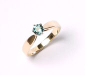 PCR0115G Geelgouden ring met toermalijn