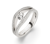 Platina ring Tensio 0,50ct