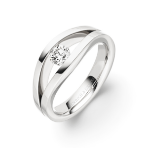 Platina ring Tensio 0,30ct