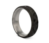 Titanium meteoriet ring
