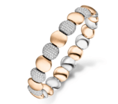 Platina en roségouden armband Gloria