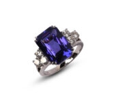 Witgouden ring met Tanzaniet VJBR0461W