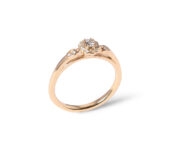 Geelgouden vintage ring met briljanten PCR0312G