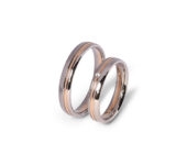 Bicolor trouwringen met briljant 0,02ct H-Y3261.30 107 - H-Y3261.40 104