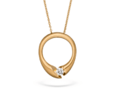 Design Collier Calla met briljant MODEL CALO1_10_COLLIER