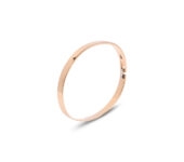 Geelgouden op spanning gesmede armband