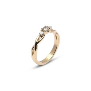 Gouden ring infinity 0,25ct