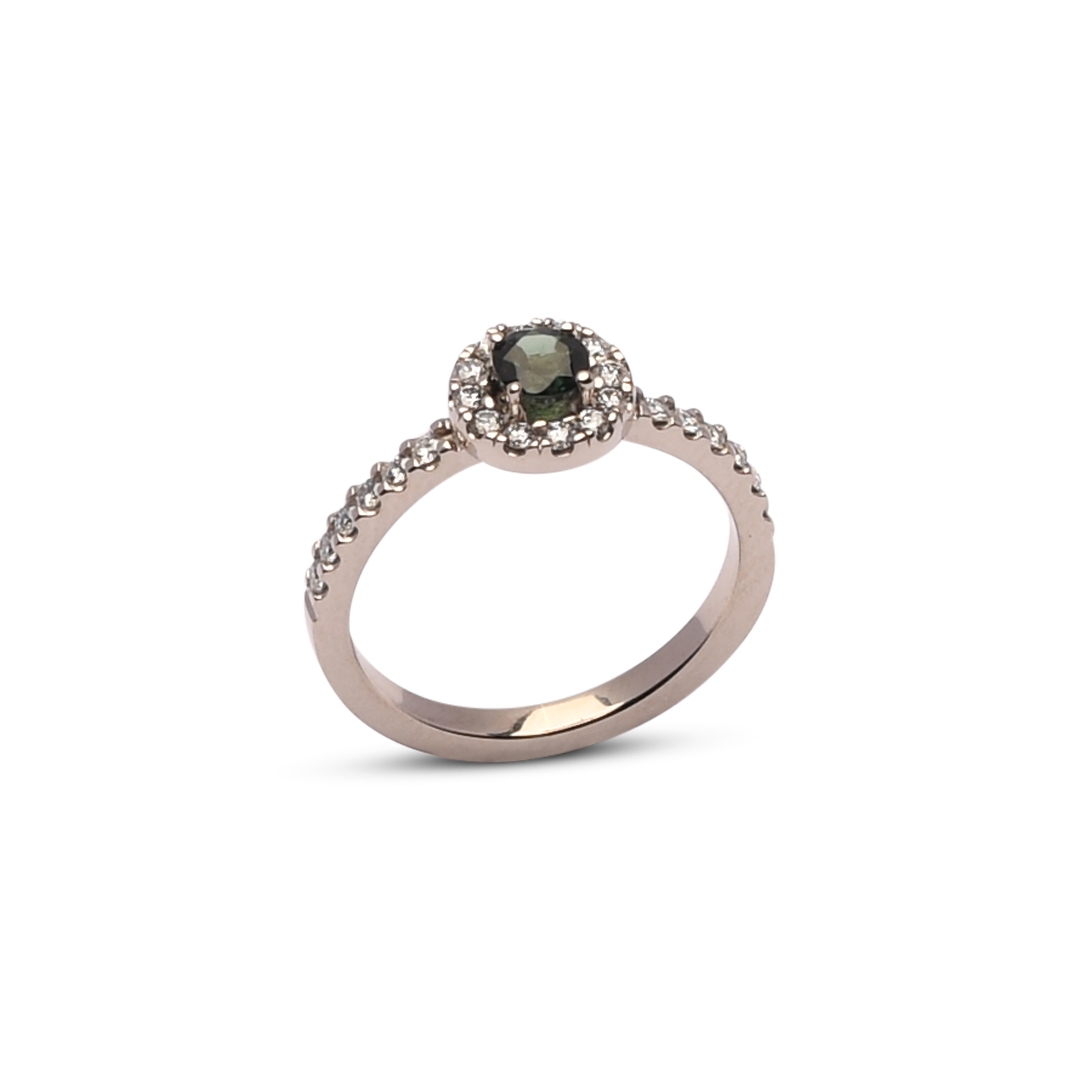 Witgouden ring Christine met toermalijn 0,30ct