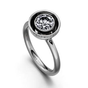 Platina ring Swing 1,00ct