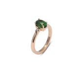 Geelgouden ring Maxima met tsavoriet 2,16ct PCR0509