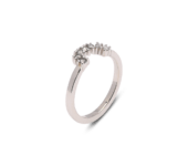 Zilveren aanschuifring Maxima 0,28ct PCR0518Z