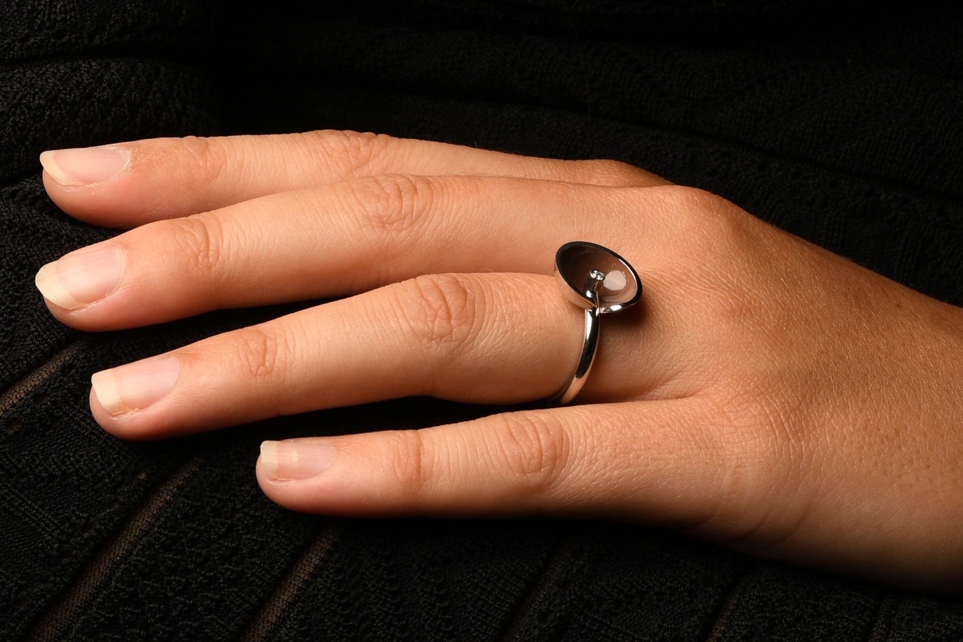 Rosegouden ring Flora