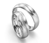 Platina trouwringen Reflex