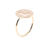 Gouden initiaal ring
