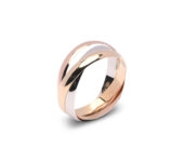 Bicolor trinity ring 2,5mm