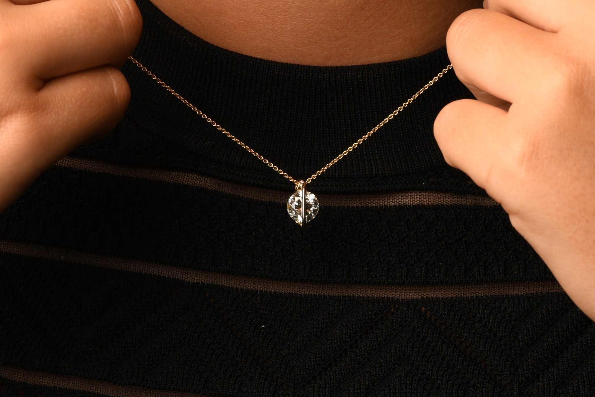 Gouden collier Liberté 2,25ct