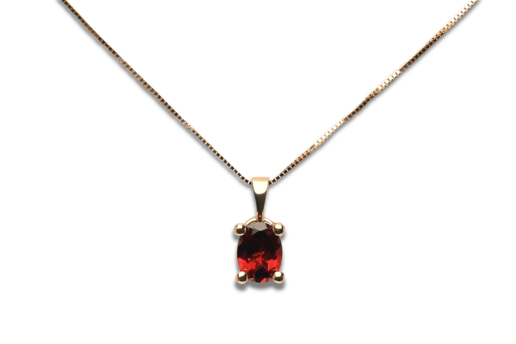 Gouden geboortesteen hanger ovaal draad