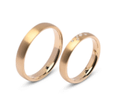 Gouden trouwringen 0,045ct