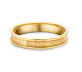 Gouden vingerafdruk bandring