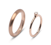 Rosewood gouden trouwringen Circle