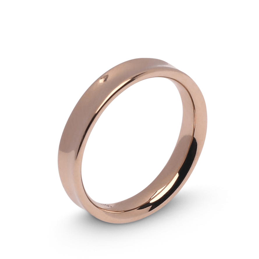 Rosewood gouden trouwringen Contura briljant 0,01ct