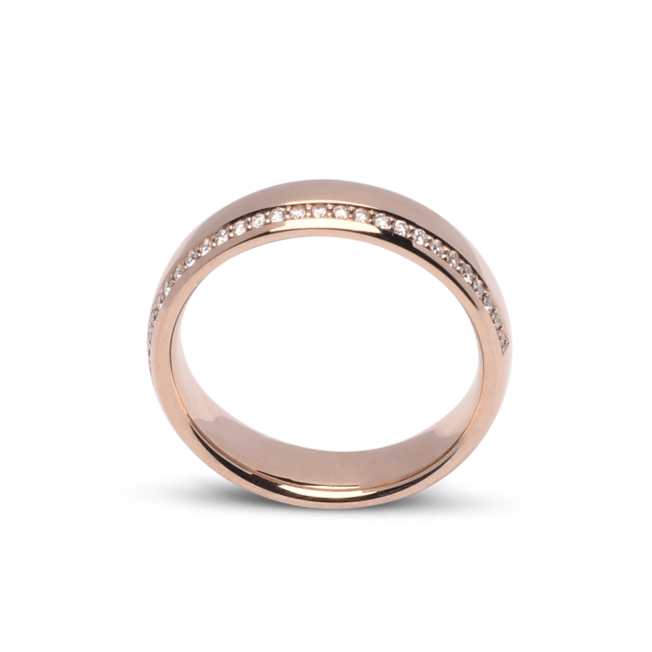Rosewood gouden trouwringen briljanten 0,13ct
