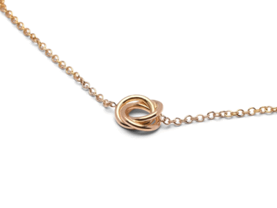 Gouden armband Woven