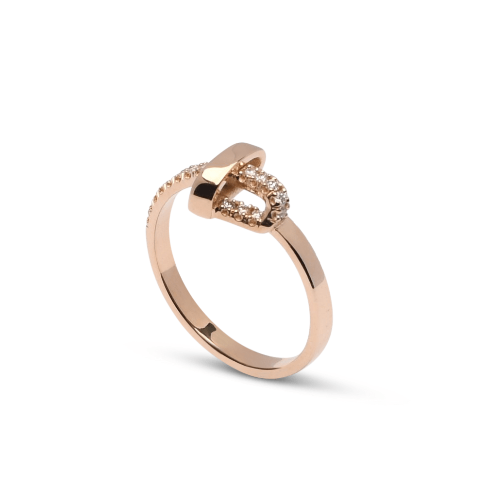 Gouden ring Loversknot